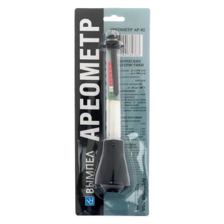 Areometer for measuring the density of the electrolyte pennant, AR-02-1