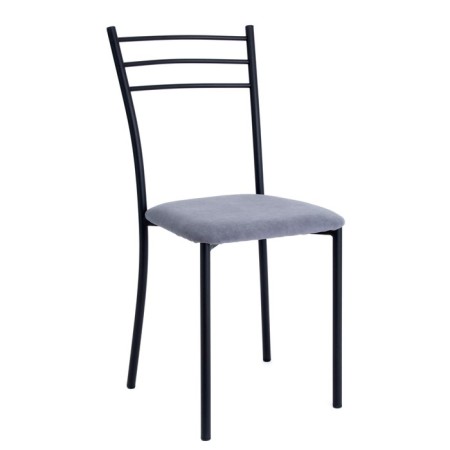 Chloe chair velor graphite/black