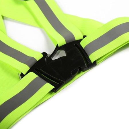 Signal vest, reflecting with adjustable size, light green-3