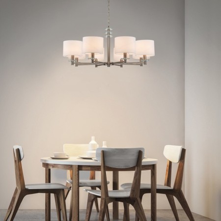 Suspended lamp 8x60W E27, size 92x92x120 cm-5