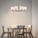 Suspended lamp 8x60W E27, size 92x92x120 cm