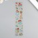 Plastic sticker with gold stroke "Anime Girls" MIX 6.7x30.2 cm