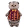 Soft toy "Basik", in a striped vest, 30 cm