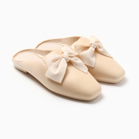 Female slippers, size 36-37, milk color