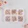 Decor for creativity Glass "Rhinest. Yellow gold" d = 2-4.8 mm nr 1188 pcs 6x8x1.5 cm