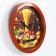 Wall watches, D-28 cm, kitchen, "spaghetti", silent