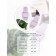 Slippers with a massage effect, open nose, size 40-41, purple color