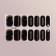 Flood strips for manicure, 14 pcs, black color