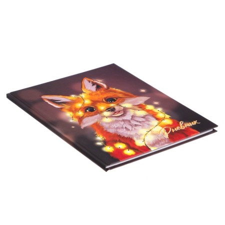 Diary for grades 1-4, "luminous fox", solid cover 7BC, matte lamination, 48 sheets-1