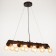 Sus "TUBO" 10he27 40W Black-Med 7x5x7-127cm Bayerlux