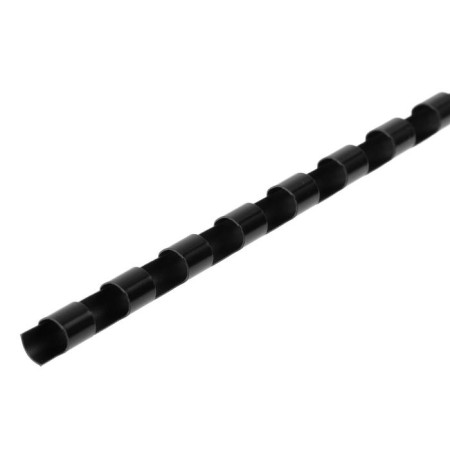 Plastic binding springs, d = 6mm, 100 pieces, sew 2-30 sheets, black, gelos-2