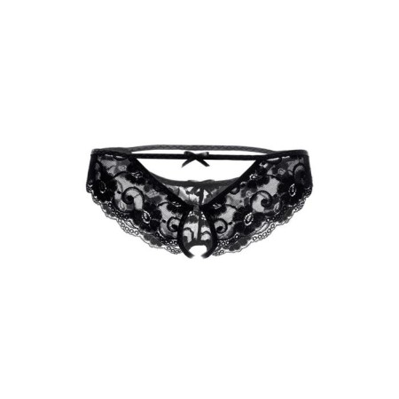 Erotic lace panties, black, size 42-44-7