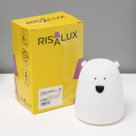 Nightlight "Antistress Cyaksh Bear" Led RGB from batteries 3AAA 9x9x10.5 cm Risalux-12