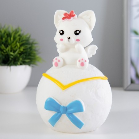 Nightlight "Fox on the Moon" LED 1W 3x LR44 white 10x10x16cm Risalux