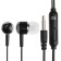 Headphones Exployd Ex-HP-864, vacuum, microphone, 108 dB, 32 Ohms, 3.5 mm, 1.2m, black