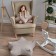 Decorative pillow "Starc", size 65x65x20 cm, color light gray