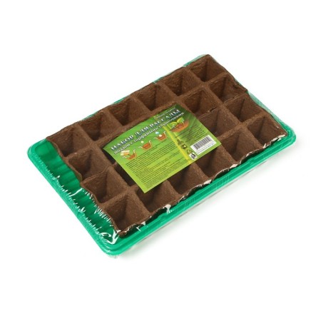 Set for seedlings: peat cassette, 24 cells (4 × 4 cm) 50 ml, pallet, Greengo-4