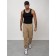 Cargo jeans male, size 52, beige color