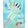 Set of protein brushes 3 pieces, calligrata No. 2 (round No. 2, 3, 4), wooden handle