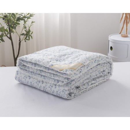 Mayan blanket, size 200x220 cm, blue color-3