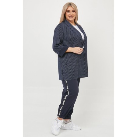 Female trousers, size 62, blue color