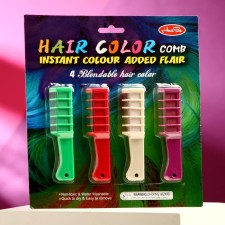 Shallows for hair with a nozzle, set 4 colors