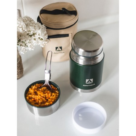 Thermos for food "Arctic", 306, 600 ml, in a case, with a spoon, retains heat 12 hours-4