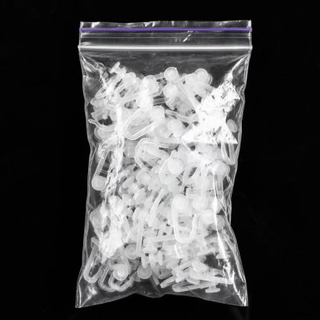A hook-clip for curtains, large, 25x15x10 mm, d = 8 mm, plastic-3