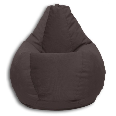 The pear-pear chair is positive real a, size L, diameter 80 cm, height 100 cm, velor, brown color