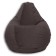 The pear-pear chair is positive real a, size L, diameter 80 cm, height 100 cm, velor, brown color
