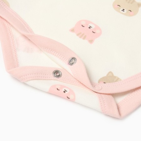 Body with a long sleeve, white color, height 62 (1-3 months)-3