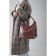 Bag-bag, lightning department, external pocket, adjustable belt, burgundy color