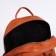 Women's backpack made of artificial leather with a zipper, 3 pockets, red color