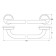 A towel bar 70 cm, chrome, fbs
