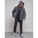 Plush jacket men's, size 52, gray color
