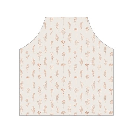 Apron kitchen with a photo print "Flower sketches", adjustable, size OS-2