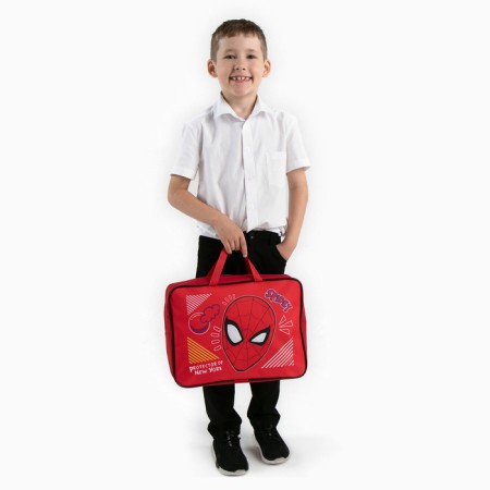 Folder with handles Textile A4, 350x270x100 mm, Spider-Man-7