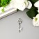 Decor for creativity Metal "Key with hearts" silver 3x1 cm