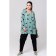 Women's tunic, size 64, green color