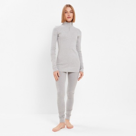 Women's thermal underwear (longshit, leggings) minku color gray melange, size 46