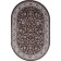 Oval Merinos Valencia Deluxe carpet, size 200x300 cm, color Brown