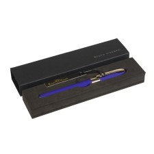 Ballic handle, 0.5 mm, BrunovisConti Monaco, blue rod, Soft Touch-violet housing, in case