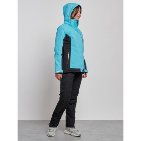 Ski costume female winter, size 48, blue color-6