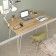 Dining table loverpool 110x60x75 cm, oak craf gold, white