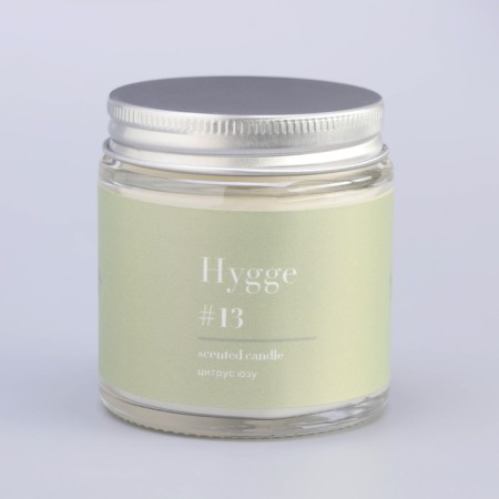 Aromatic candle "Hygge" #13 citrus yuza, soy wax, in a jar, 90 g-12
