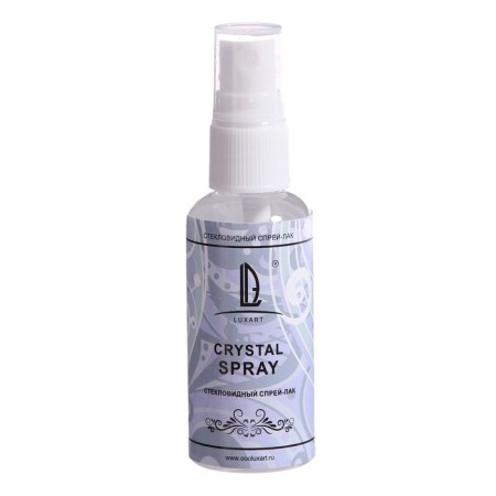 Glass vague glossy varnish (spray) Luxart Crystalspray, 50 ml, alcohol base, not sticky