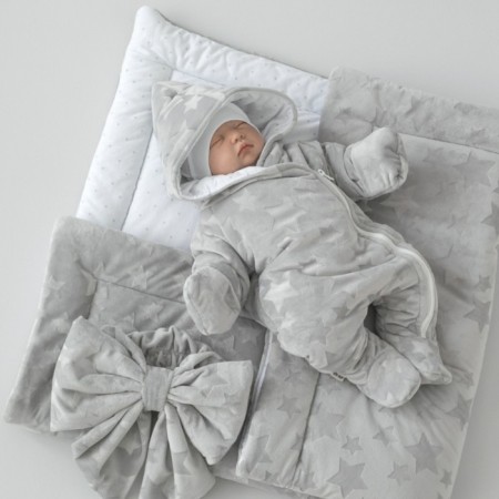 Set for discharge Winter Kinderlitto "Flombir Starks", 5 objects, height 56-62 cm, color gray color-5