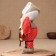 The amulet-Domova "Glory in a fur hat with a spoon and horseshoe", medium, 33x23x10 cm, mix
