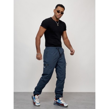 Sports male winter, size 48, blue color-4