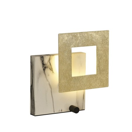 MANTRA Dalia, LED, 1260LM, 3000K, 248x90x248 mm table lamp, white marble color